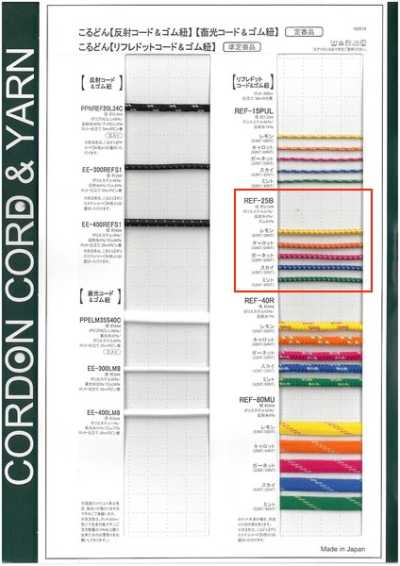 REF25B Refle Dot Nastro elastico Cordino elastico tondo 1,5 mm