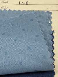 A-1510 Stampa Indaco A Fiori E Pois[Tessile / Tessuto] ARINOBE Foto secondaria