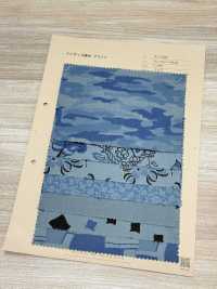 A-1532 Stampa Tinta Indaco Con Motivo Mix[Tessile / Tessuto] ARINOBE Foto secondaria