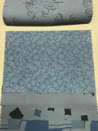 A-1532 Stampa Tinta Indaco Con Motivo Mix[Tessile / Tessuto] ARINOBE Foto secondaria