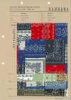 850591 BANDANA PATCHWORK IN TESSUTO ARRIVATO CON AEROGRAFO