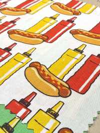 850598 Hot Dog Americano Vintage In Tessuto Di Tela Larga[Tessile / Tessuto] VANCET Foto secondaria
