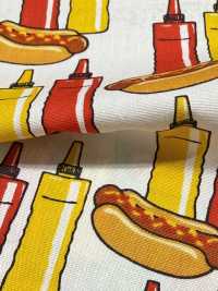850598 Hot Dog Americano Vintage In Tessuto Di Tela Larga[Tessile / Tessuto] VANCET Foto secondaria