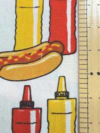 850598 Hot Dog Americano Vintage In Tessuto Di Tela Larga[Tessile / Tessuto] VANCET Foto secondaria