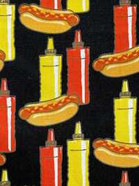 850598 Hot Dog Americano Vintage In Tessuto Di Tela Larga[Tessile / Tessuto] VANCET Foto secondaria