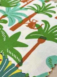 850600 Tela Di Cotone, Pop Elegante: Scimmia Tropicale[Tessile / Tessuto] VANCET Foto secondaria