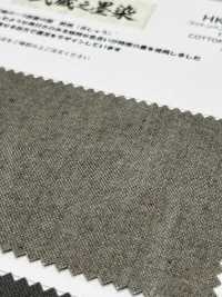 HK7071BW Musashino Sumizome Cotton Hemp Oxford, Tinto Nero, OW[Tessile / Tessuto] KOYAMA Foto secondaria