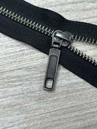 5RGTHOR-OUTLET Cerniera In Metallo Taglia 5 Argento Antico Aperta YKK Foto secondaria