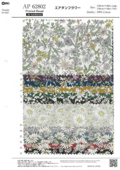 AP62802 Airtan Flower popeline di cotone (rotolo)