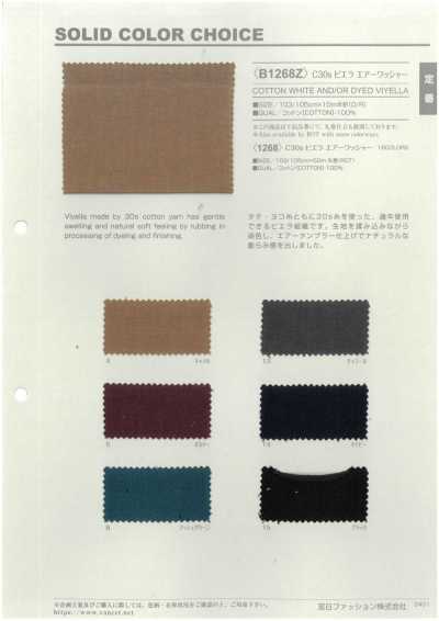 B1268Z C30s Viyella finitura air wash mezza piega