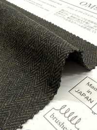 OM9267 Pile Classico A Spina Di Pesce In Cotone E Lana Riciclata Fuzzy[Tessile / Tessuto] Oharayaseni Foto secondaria