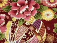 AP62902 Raso Stampato In Oro Colorato (Rotolo Rotondo)[Tessile / Tessuto] COSMO TEXTILE Foto secondaria