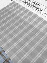 SBSR7003 Cotone organico/Ecopet lavato a microquadri[Tessile / Tessuto] SHIBAYA Immagini aggiuntive