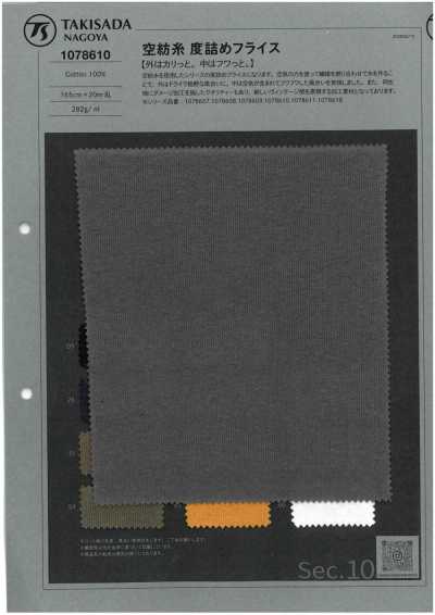 1078610 Filato open-end a costina circolare fitta