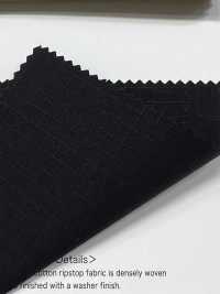OGN-2030-KB Ripstop Biologico Lavato[Tessile / Tessuto] TIPICO (Kuwamura Textile) Foto secondaria