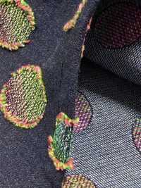 FY1589-IDC20CUT Denim Jacquard A Pois Colorati[Tessile / Tessuto] DUCK TEXTILE Foto secondaria