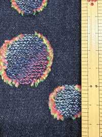 FY1589-IDC20CUT Denim Jacquard A Pois Colorati[Tessile / Tessuto] DUCK TEXTILE Foto secondaria