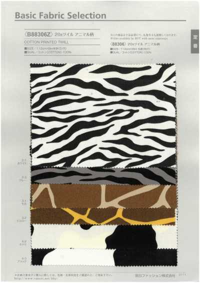 B88306Z Tessuto diagonale animalier 20s