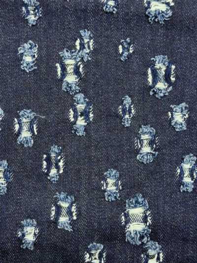 WALA-30ID Warakat Denim con motivo a quadrati casuale