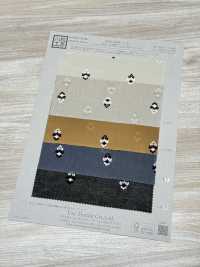 KKH800F-4 80- Cotone Lawn, Tinto Con Pigmenti, Finitura Floccata.[Tessile / Tessuto] Uni Textile(Komon Studio) Foto secondaria