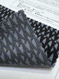 KKP8585-55-SB-218 Tessuto Seersucker Elasticizzato, Larghezza Ampia, Stampa Multicolore[Tessile / Tessuto] Uni Textile(Komon Studio) Foto secondaria