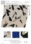 KKP9144-53 Satin martellato elasticizzato, stampa monocolore a foglia pennellata