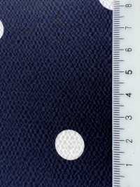 KKP9144-95 Satin martellato elasticizzato a pois grandi[Tessili / Tessuti] Uni Textile (Komon Kobo) Immagini aggiuntive