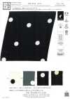 KKP9144-95 Satin martellato elasticizzato a pois grandi