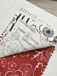 B88333Z Tessuto A Trama Irregolare, Indaco Antico, Piegato A Metà[Tessile / Tessuto] VANCET Foto secondaria