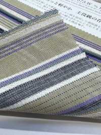 KYC673-W-1 Cotone, Rayon, Lino Dobby, Righe Multicolori, Larghezza Ampia[Tessile / Tessuto] Uni Textile(Komon Studio) Foto secondaria
