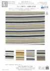 KYC673-W-1 Cotone Rayon Lino Dobby a righe orizzontali multicolori, larghezza ampia