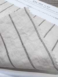 KYC904-ST Filato Di Cotone, Tinto In Filo, Tessitura Aperta, Arricciatura, Righe[Tessile / Tessuto] Uni Textile(Komon Studio) Foto secondaria