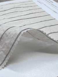 KYC904-ST Filato Di Cotone, Tinto In Filo, Tessitura Aperta, Arricciatura, Righe[Tessile / Tessuto] Uni Textile(Komon Studio) Foto secondaria