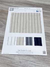 KYC904-ST Filato Di Cotone, Tinto In Filo, Tessitura Aperta, Arricciatura, Righe[Tessile / Tessuto] Uni Textile(Komon Studio) Foto secondaria