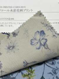 19189 Camicia In Velluto A Coste Con Stampa Floreale[Tessile / Tessuto] SUNWELL Foto secondaria