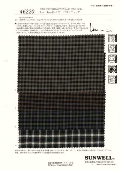 46220 Lim-bless Viyella a quadri trasparente 40s