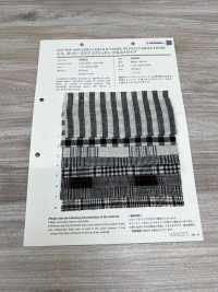 59992 C/L Netty Slub Ecru Check & Stripe[Tessile / Tessuto] VANCET Foto secondaria