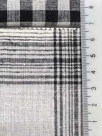 59992 C/L Netty Slub Ecru Check & Stripe[Tessile / Tessuto] VANCET Foto secondaria