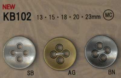 KB102 Bottone in metallo stile vintage