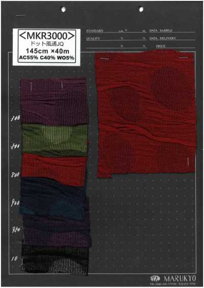 MKR3000 Jacquard a pois ad aria passante