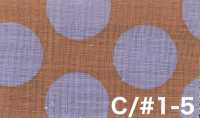 83194 Fiammato effetto lino, pois, righe, quadri bicolore[Tessili / Tessuti] VANCET Immagini aggiuntive