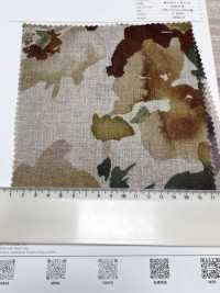 7027-720-1 100 Lino Loomstate Acquerello Grandi Fiori[Tessile / Tessuto] HOKKOH Foto secondaria