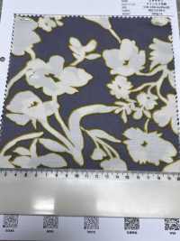 7027-810-1 CR Satin Motivo Floreale Con Righe[Tessile / Tessuto] HOKKOH Foto secondaria