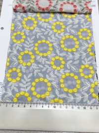 4027-848-1 Pizzo Con Fiori Di Pon-pon E Ricamo Su Tessuto Di Cotone[Tessile / Tessuto] HOKKOH Immagini aggiuntive