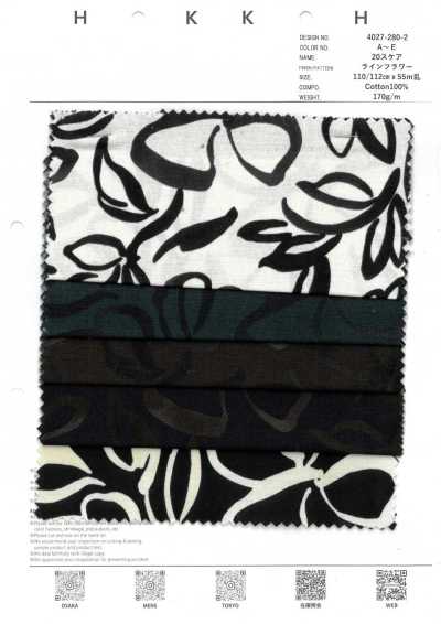 4027-280-2 Batista 20s con fiori lineari