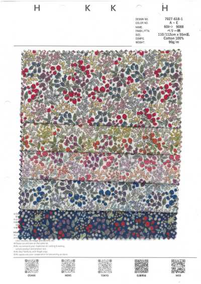 7027-618-1 Lawn 60s 9088 motivo Berry