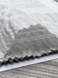 7027-636-2 80 Lawn Organza Waffle Knit Stripe[Tessile / Tessuto] HOKKOH Foto secondaria