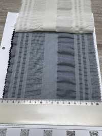 7027-636-2 80 Lawn Organza Waffle Knit Stripe[Tessile / Tessuto] HOKKOH Foto secondaria
