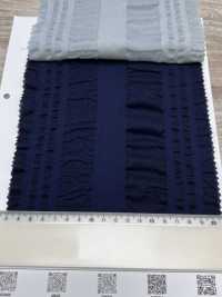 7027-636-2 80 Lawn Organza Waffle Knit Stripe[Tessile / Tessuto] HOKKOH Foto secondaria
