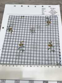 7027-640-3 80 Lawn Gingham + Fiori[Tessile / Tessuto] HOKKOH Foto secondaria